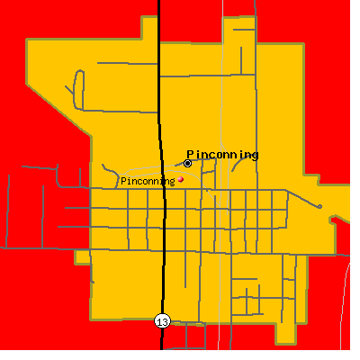Pinconning map
