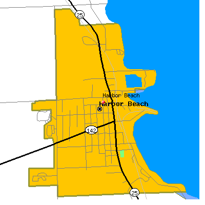 Harbor Beach map