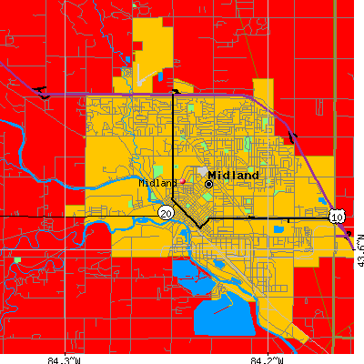 Midland map