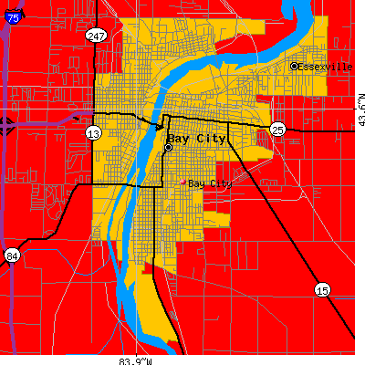 Bay City map