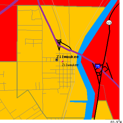 Zilwaukee map