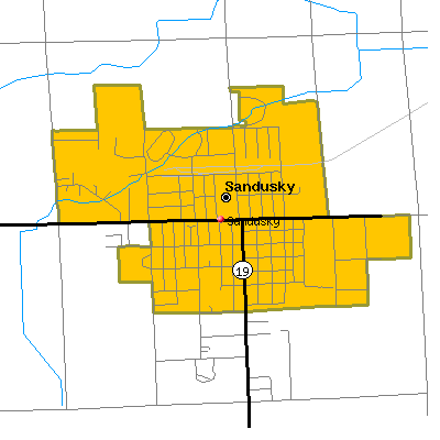 Sandusky map