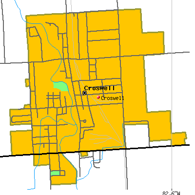 Croswell map