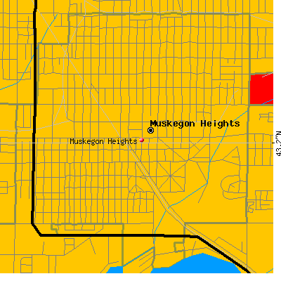 Muskegon Heights map