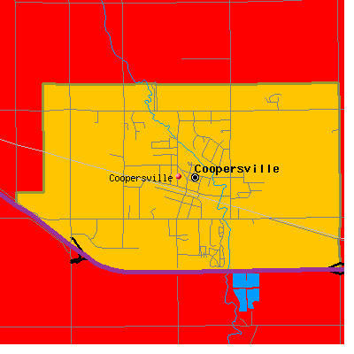 Coopersville map