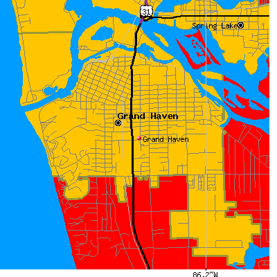 Grand Haven map