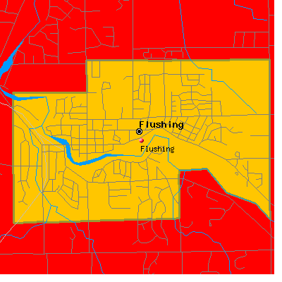 Flushing map