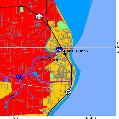 Port Huron map