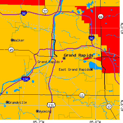 Grand Rapids map