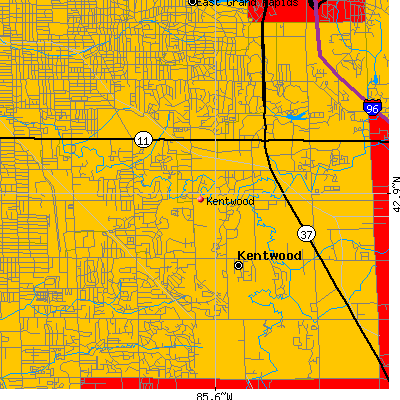 Kentwood map