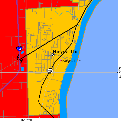Marysville map