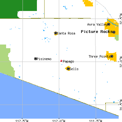 Papago map