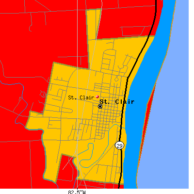 St. Clair map