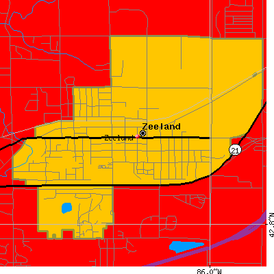 Zeeland map