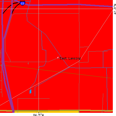 East Lansing map