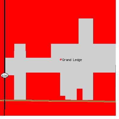 Grand Ledge map
