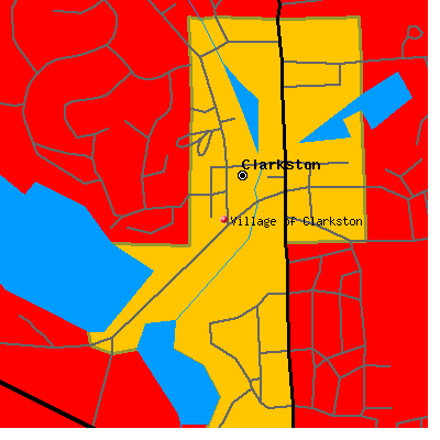 Village of Clarkston map