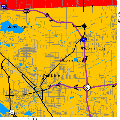 Auburn Hills map
