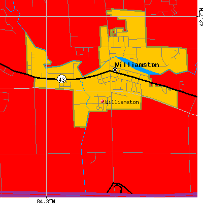 Williamston map