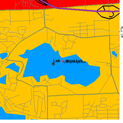 Lake Angelus map