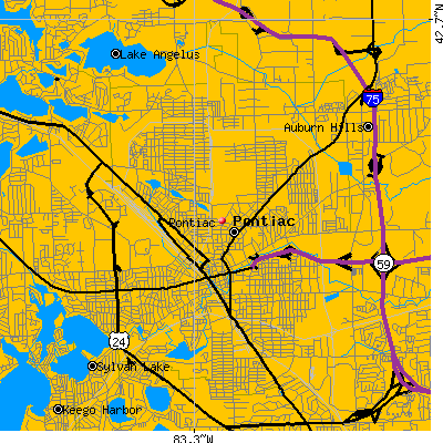 Pontiac map