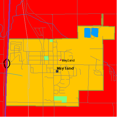 Wayland map