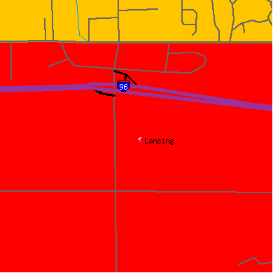 Lansing map