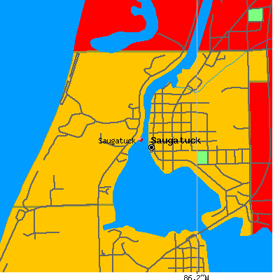 Saugatuck map