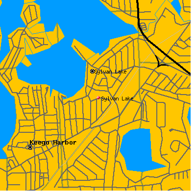 Sylvan Lake map