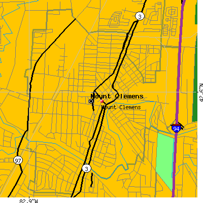 Mount Clemens map