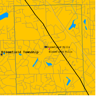 Bloomfield Hills map