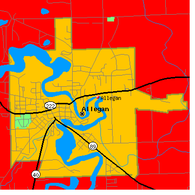 Allegan map
