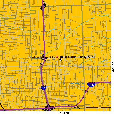 Madison Heights map