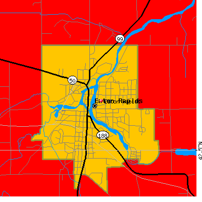 Eaton Rapids map