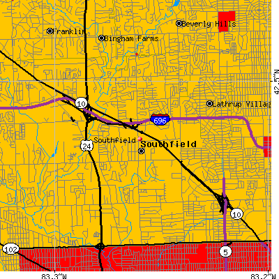 Southfield map
