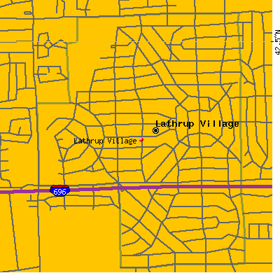 Lathrup Village map