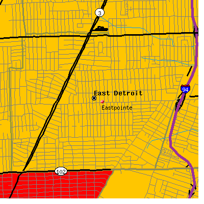 Eastpointe map