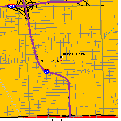 Hazel Park map