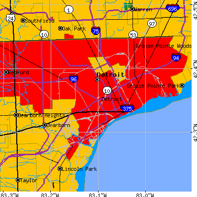 Detroit map