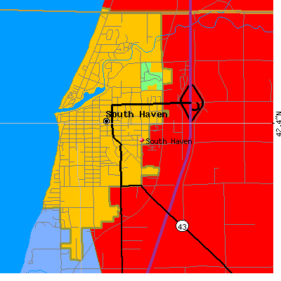South Haven map