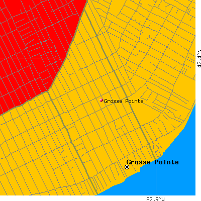 Grosse Pointe map