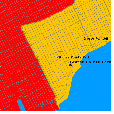 Grosse Pointe Park map