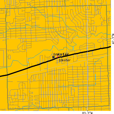 Inkster map