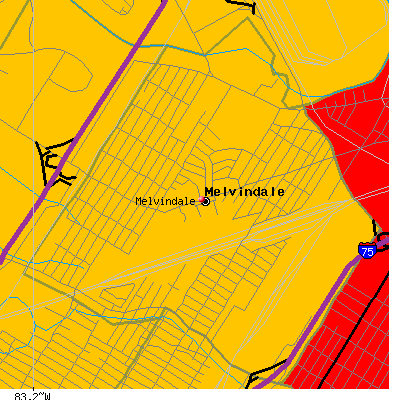 Melvindale map