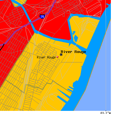 River Rouge map