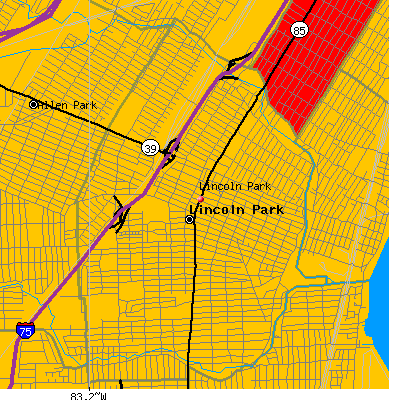 Lincoln Park map