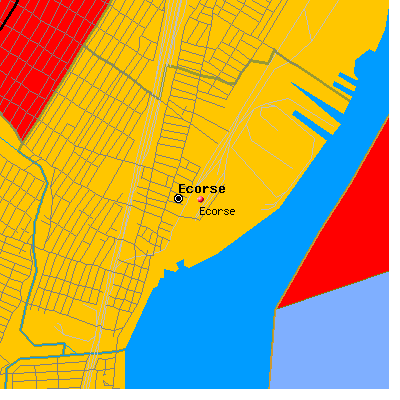 Ecorse map