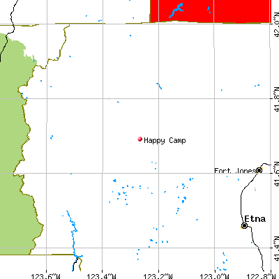 Happy Camp map