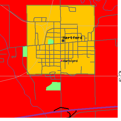 Hartford map