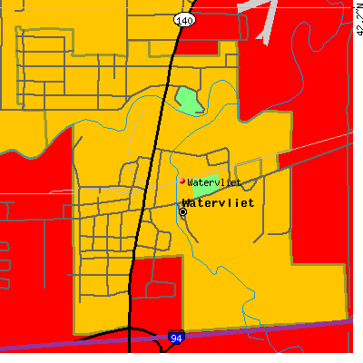 Watervliet map